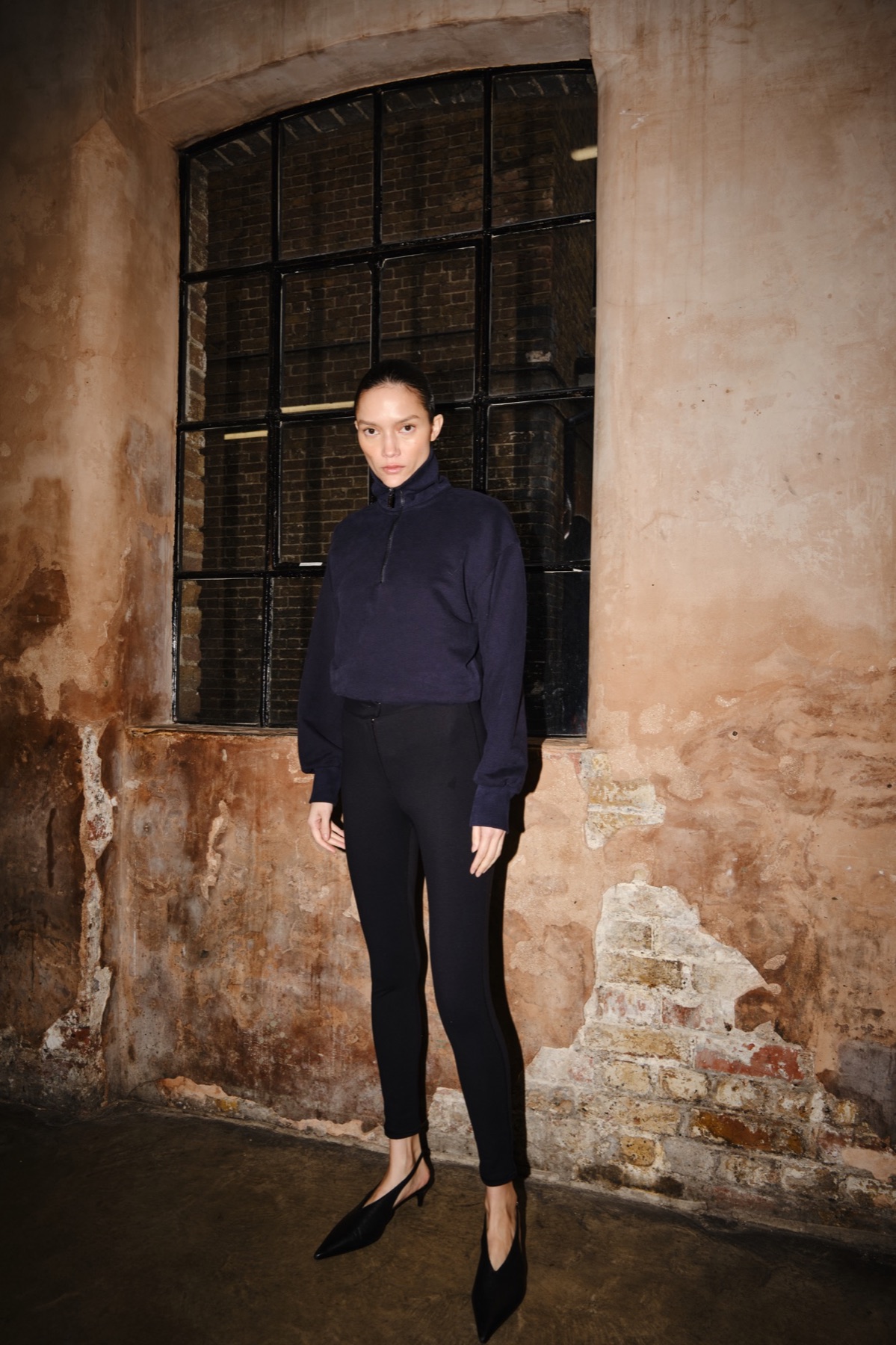 Emello SS26 garment and set detail behind the scenes