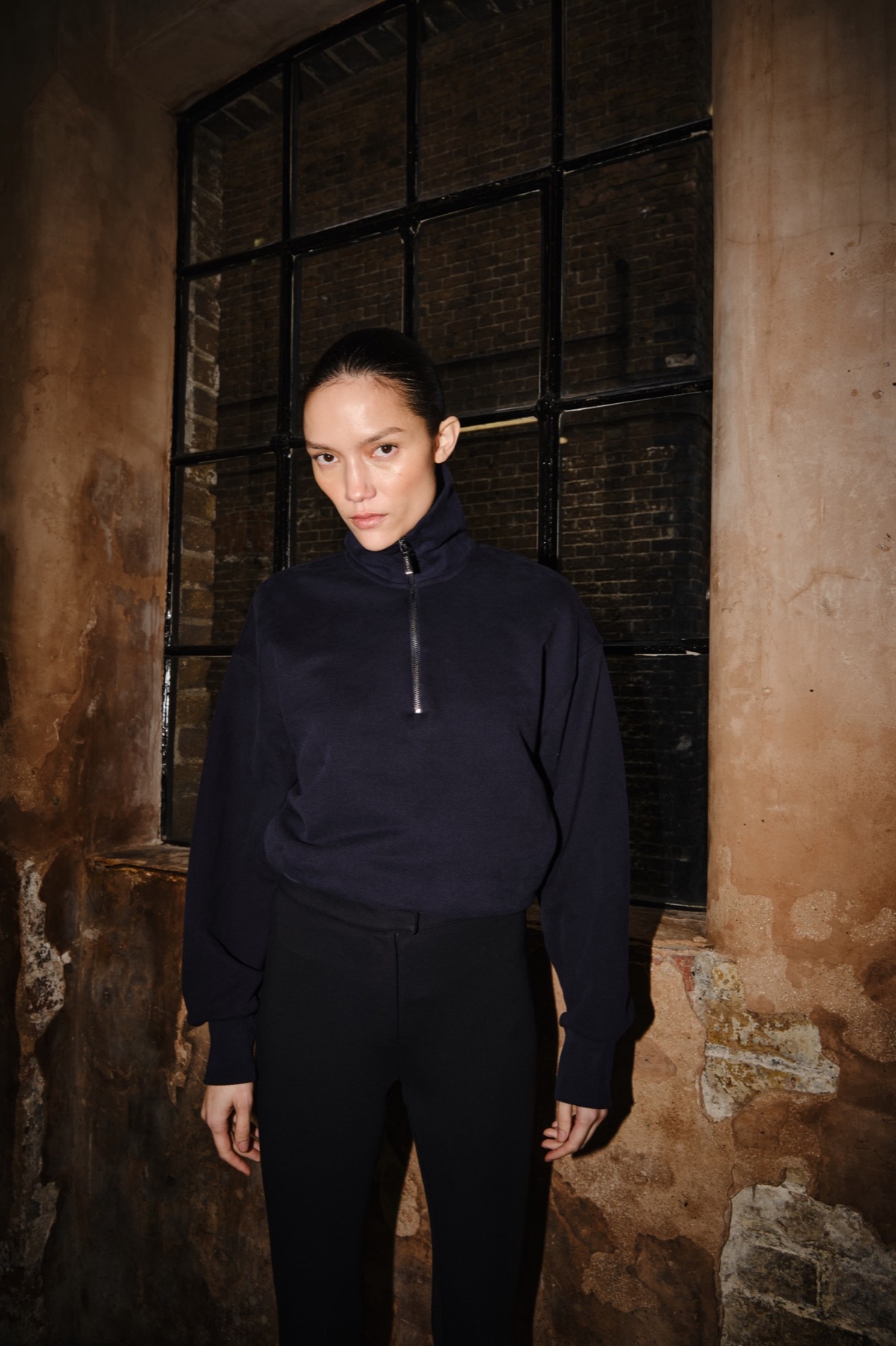 Portrait taken behind the scenes of the Emello SS26 campaign