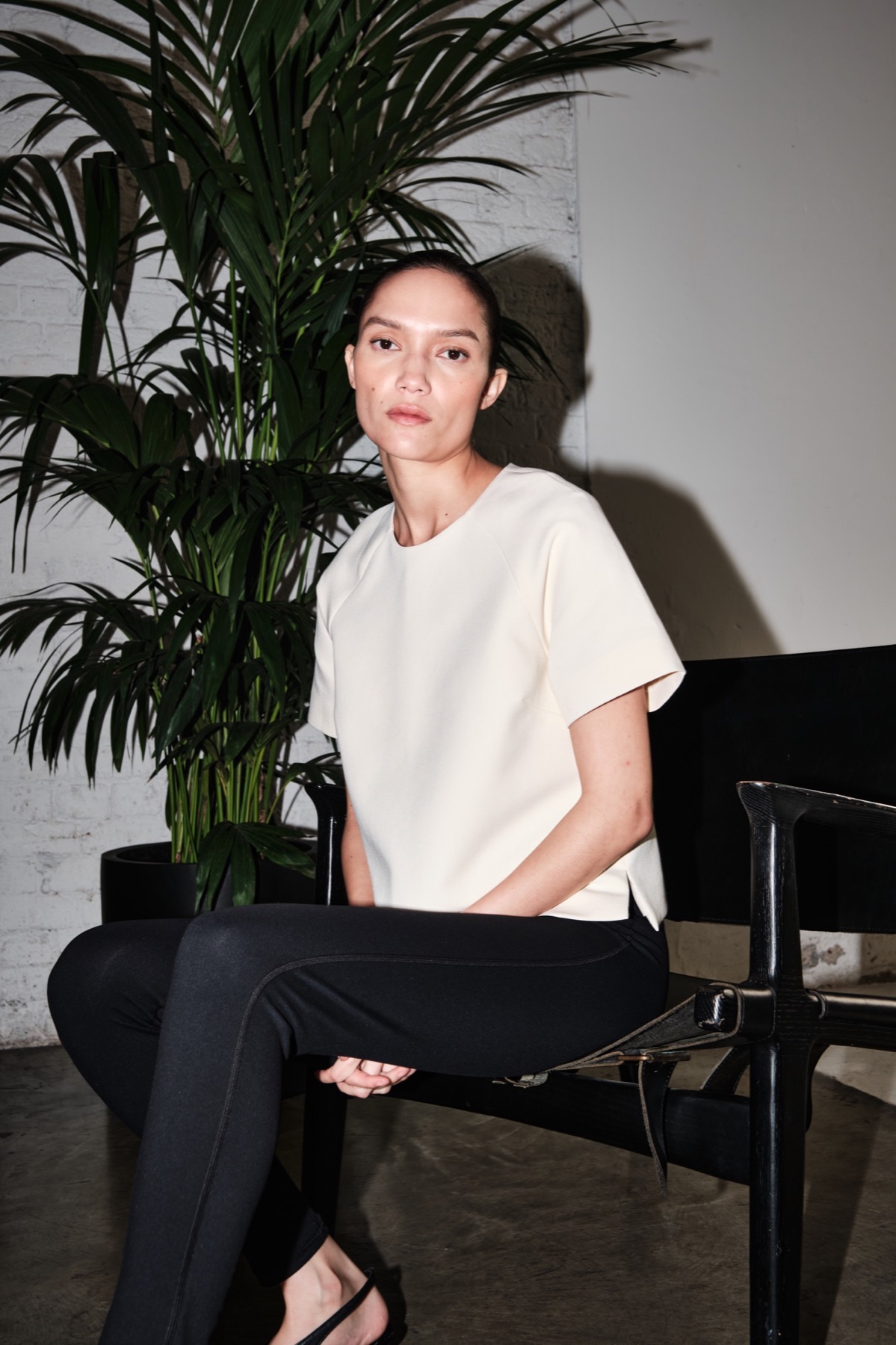 Photograph from behind the scenes of the Emello SS26 campaign