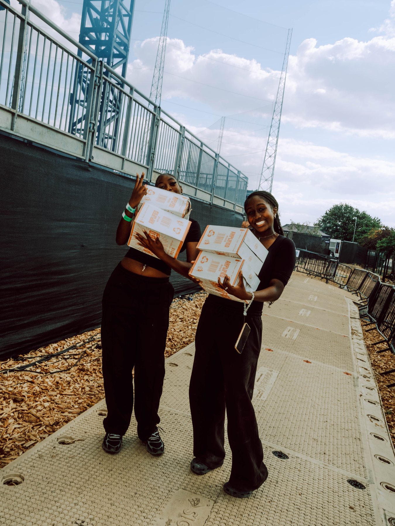 Event crew arriving with R&B Slow Jams materials